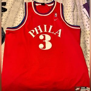 Nike mens throwback NBA jersey 4XL +2 length Allen Iverson